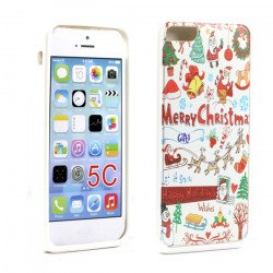 iPhone 5C Gummy Design Case (Christmas)